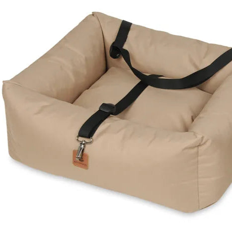 Hundeautositz beige