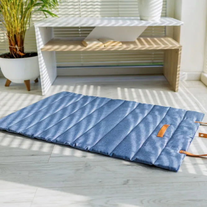 Hundematte in Blau