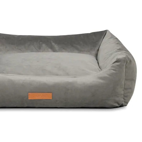 Hundebett in grau samt 
