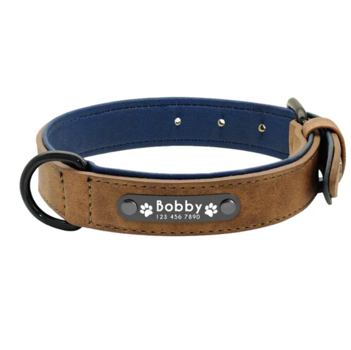 Halsband mit Name und Telefonnummer