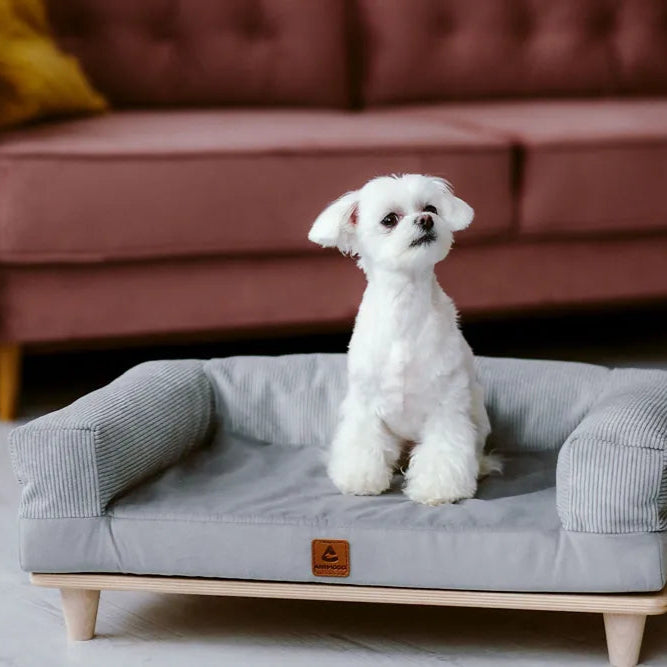 Hundesofa in grau